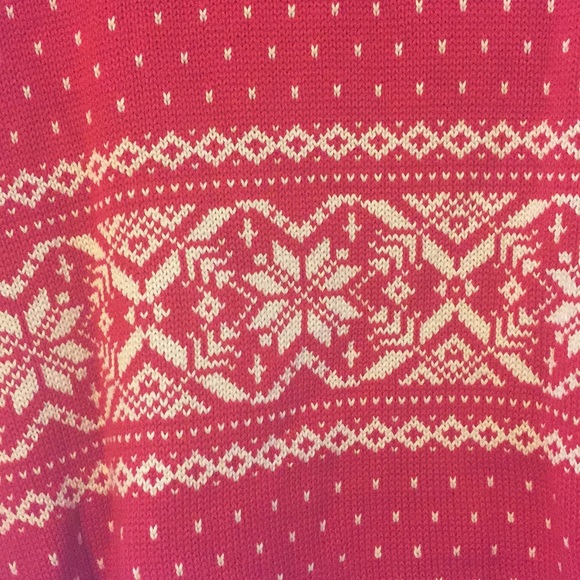 Land’ End - 100% cotton pullover,snowflake sweater - Picture 8 of 10